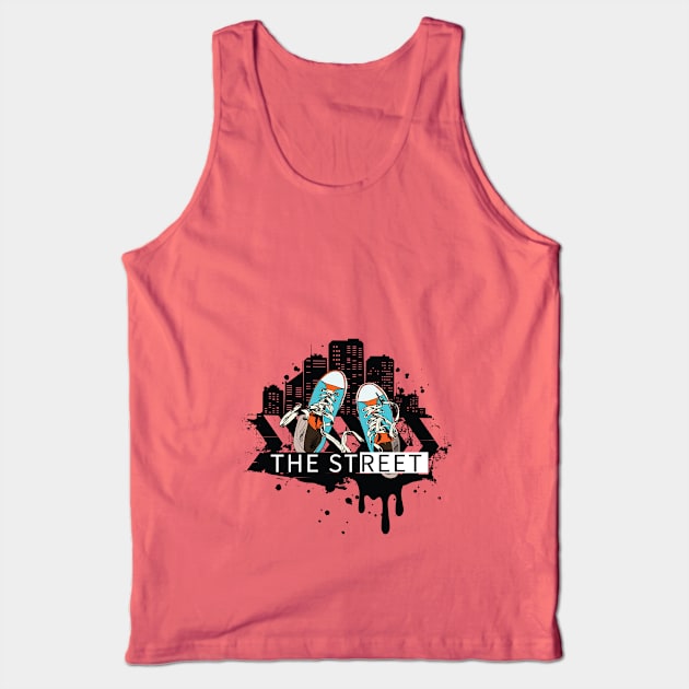 The Street Hiphop Town Dark Underground Logo StreetStyle Shirt Tank Top by The Street